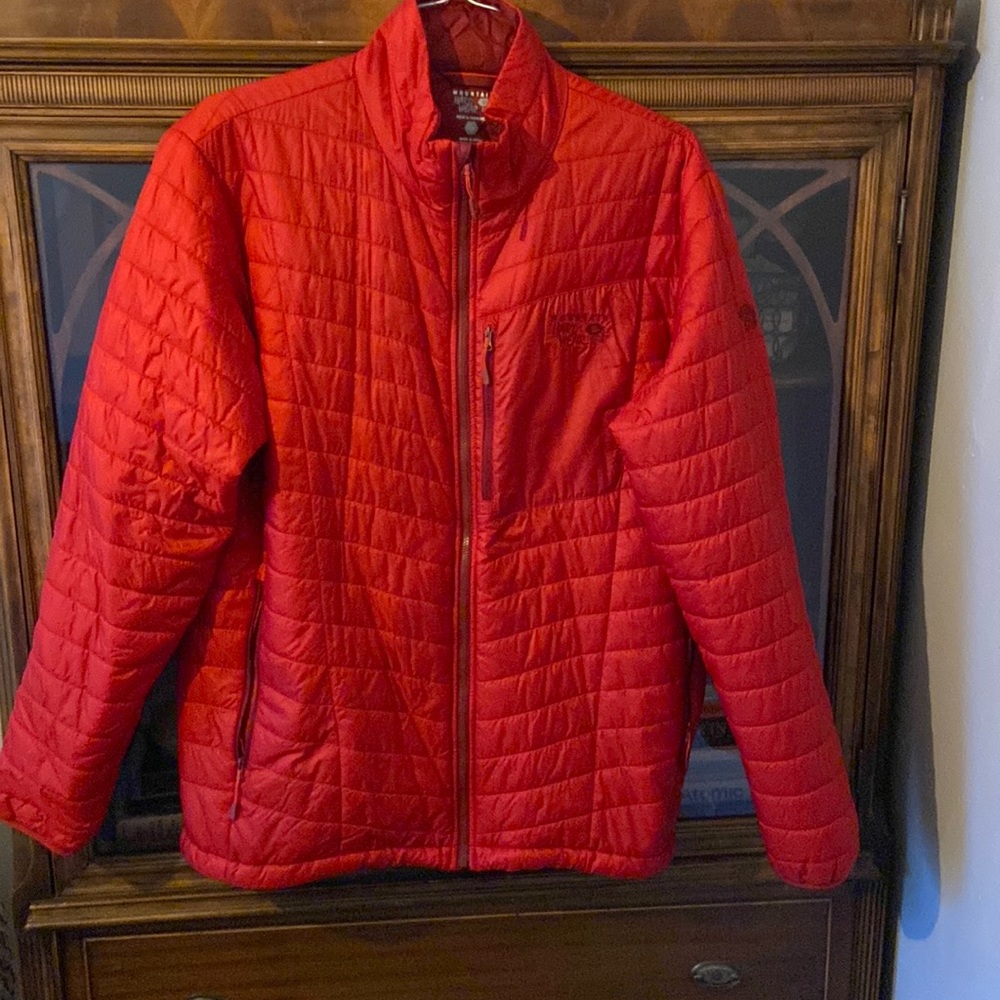 Mens Mountain Hardwear Red jacket.